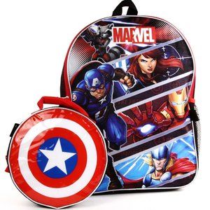 The Avengers 16" Backpack W/ Lunch Bag